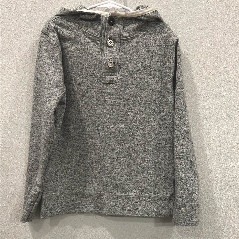 Crew Cuts Gray Hooded Sweater with Button Detail